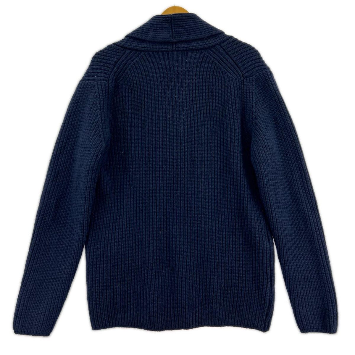 カーディガン FILIPPO DE LAUREN ウールカシミヤ ダブルニットジャケット 46 紺 46 ネイビー