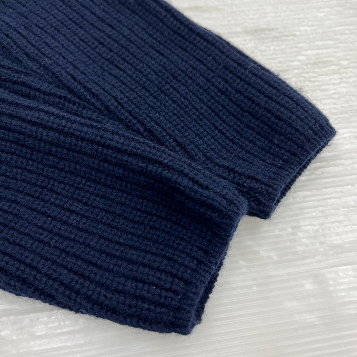 カーディガン FILIPPO DE LAUREN ウールカシミヤ ダブルニットジャケット 46 紺 46 ネイビー