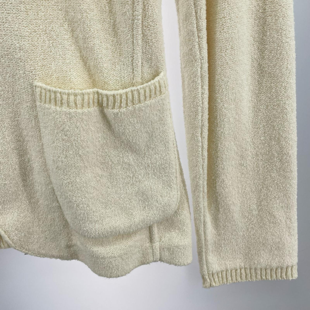 テーラードジャケット LARDINI KNITWEAR ニットテーラードジャケット XS 白 ホワイト