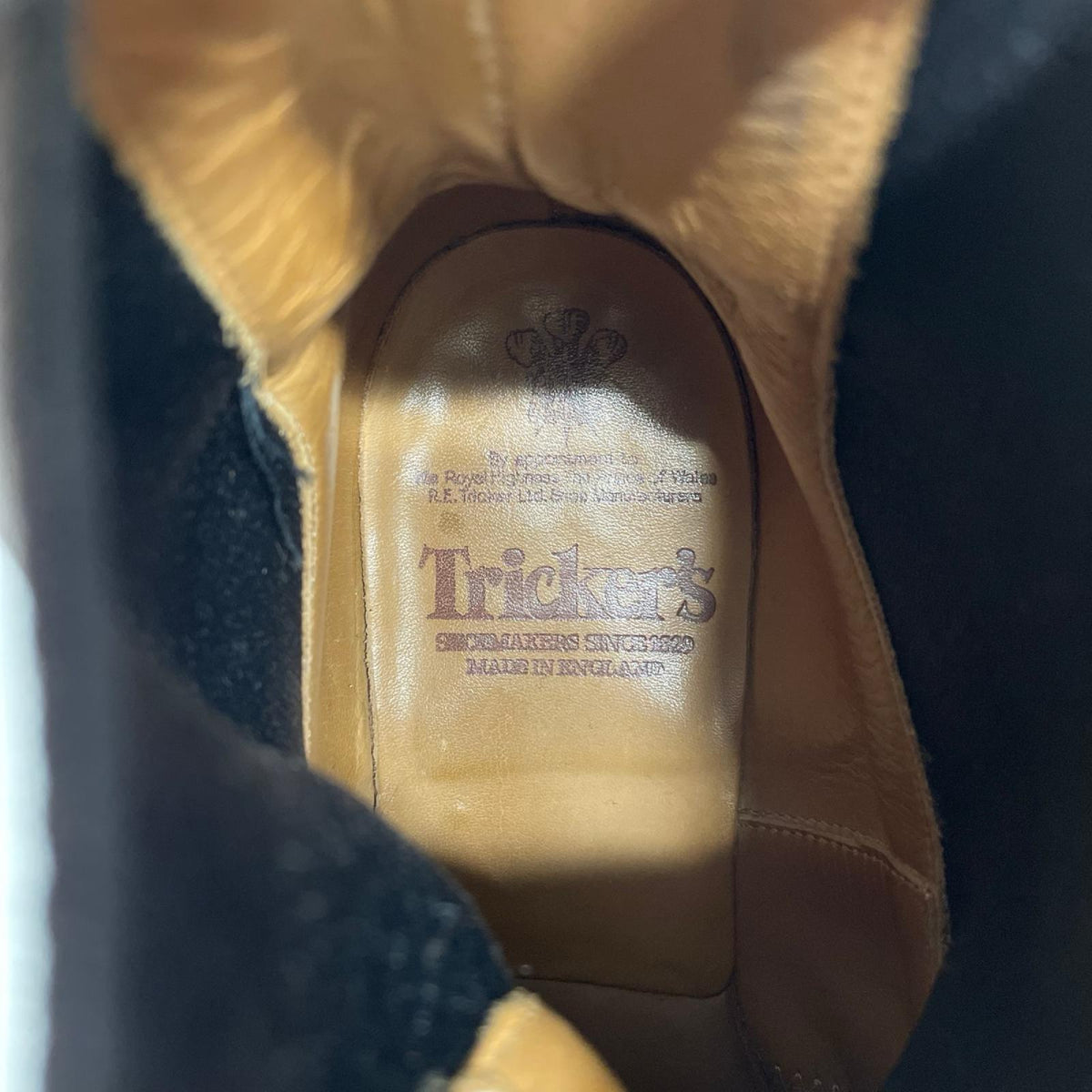 ブーツ Tricker's M2754 HENRY 1001 BURNISHED ウイングチップ サイドゴアブーツ ブラウン