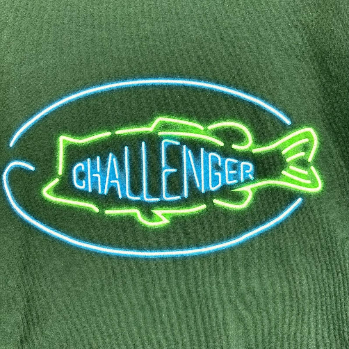 半袖Tシャツ ネオンロゴ GRN L L グリーン