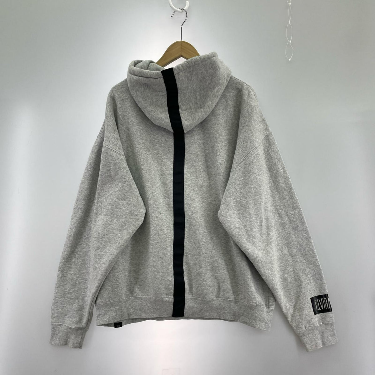 パーカー ロゴプリントパーカー GRY XL グレー