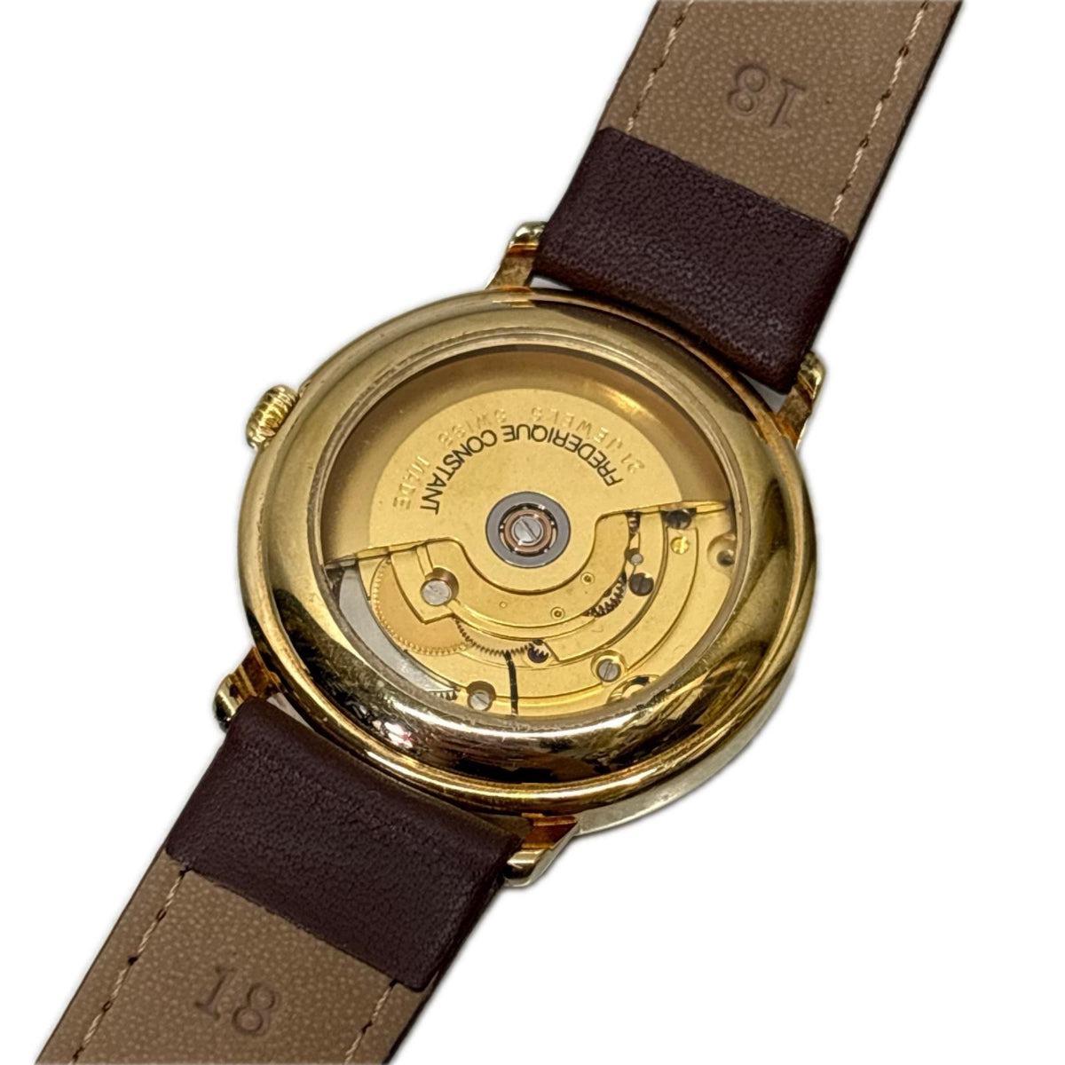 腕時計 frederique constant ブラウン