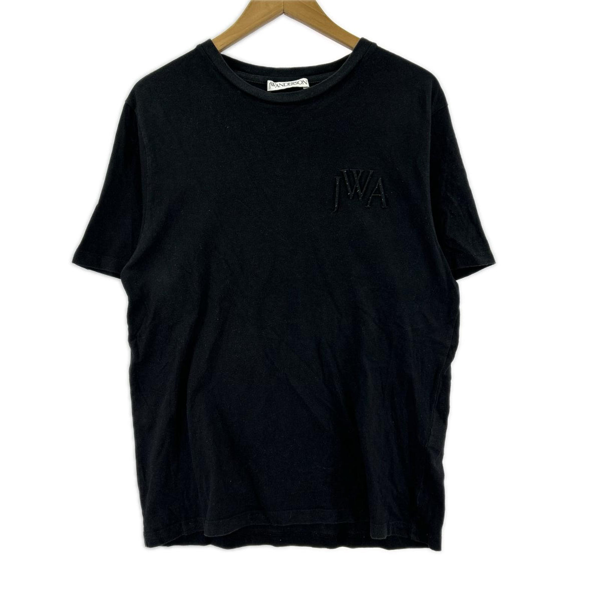 半袖Tシャツ 刺繍ロゴ 黒 (M) M ブラック