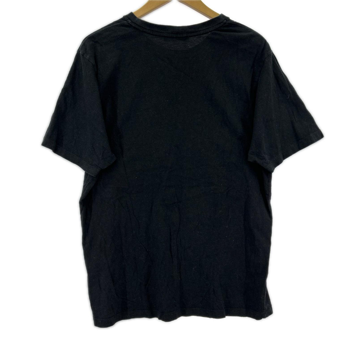 半袖Tシャツ 刺繍ロゴ 黒 (M) M ブラック