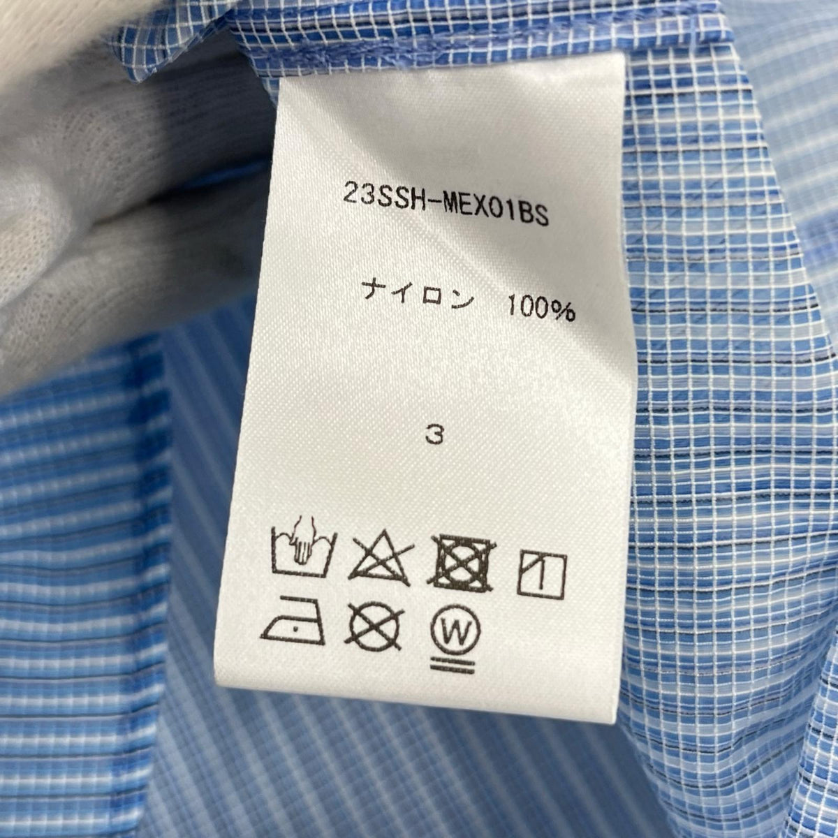 長袖シャツ ナイロン ブルー 3 ブルー