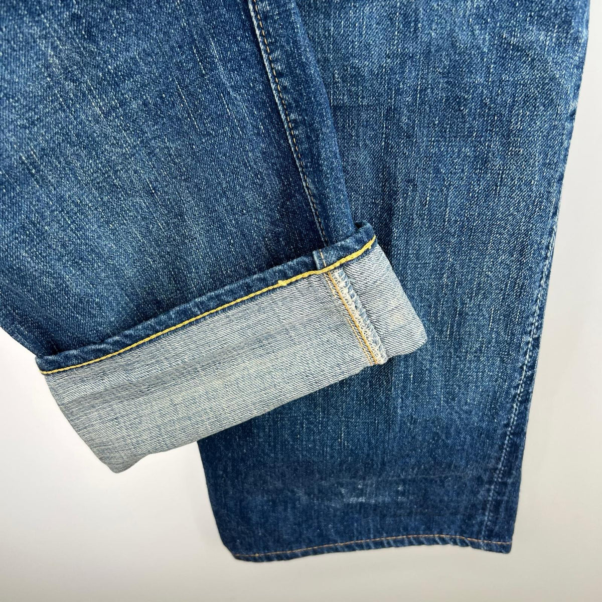 デニムパンツ セルビッチデニムパンツ 3 ブルー