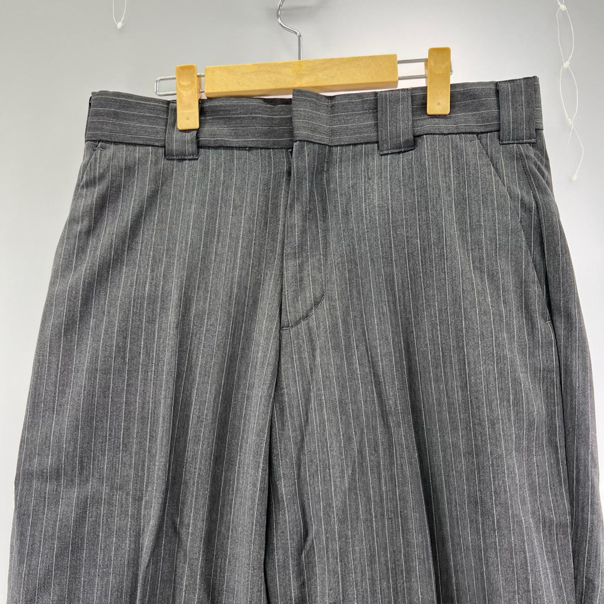 パンツ UNITED ARROWS別注 ピンストライプスラックス グレー M グレー