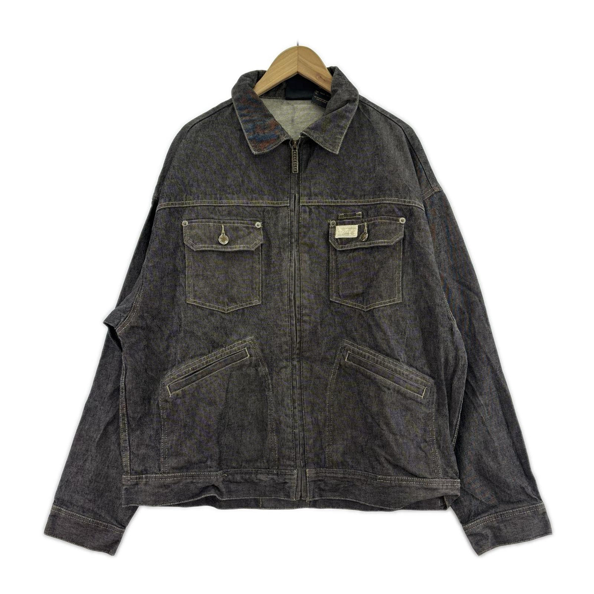 ジャケット roca wear ジップ 黒 ブラック