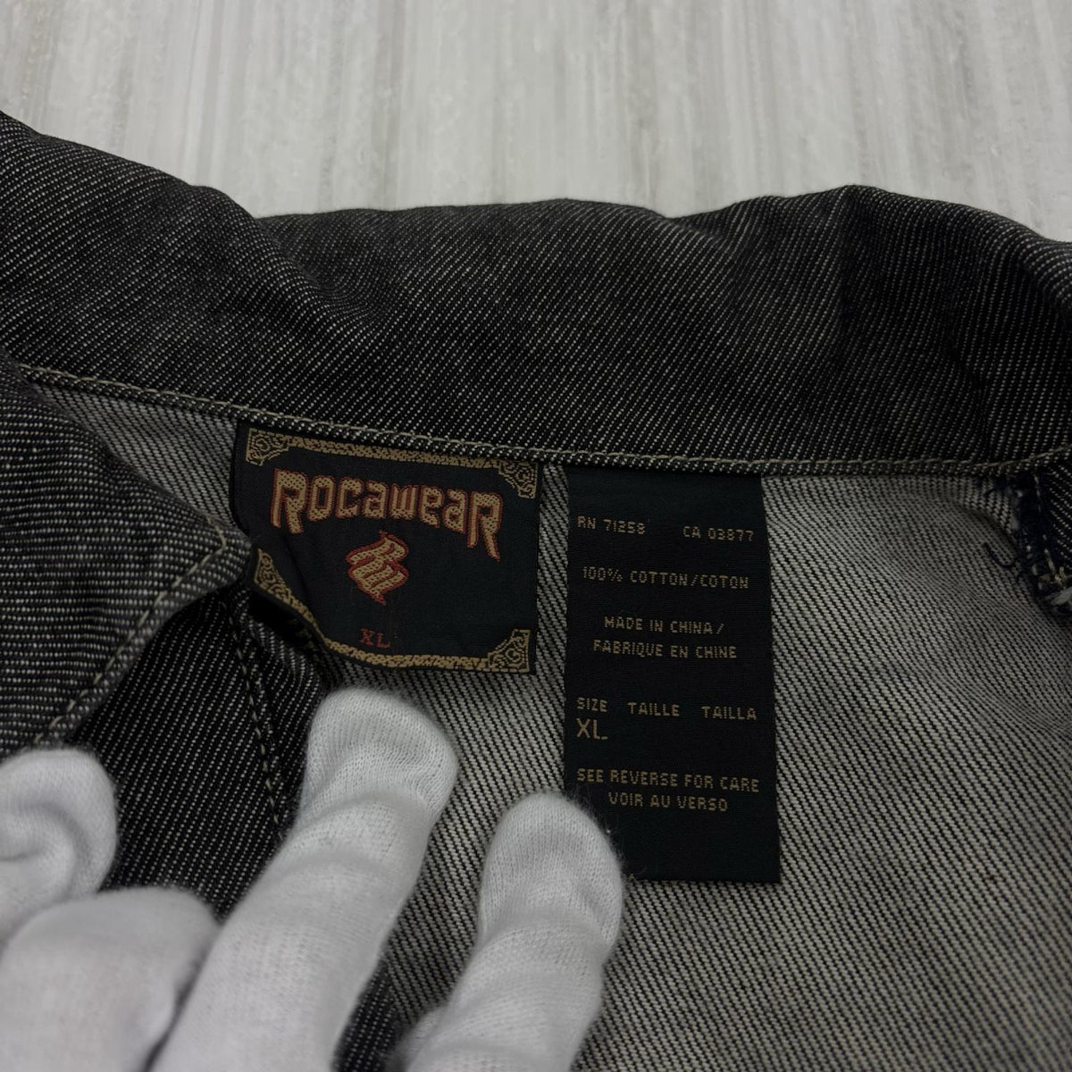 ジャケット roca wear ジップ 黒 ブラック