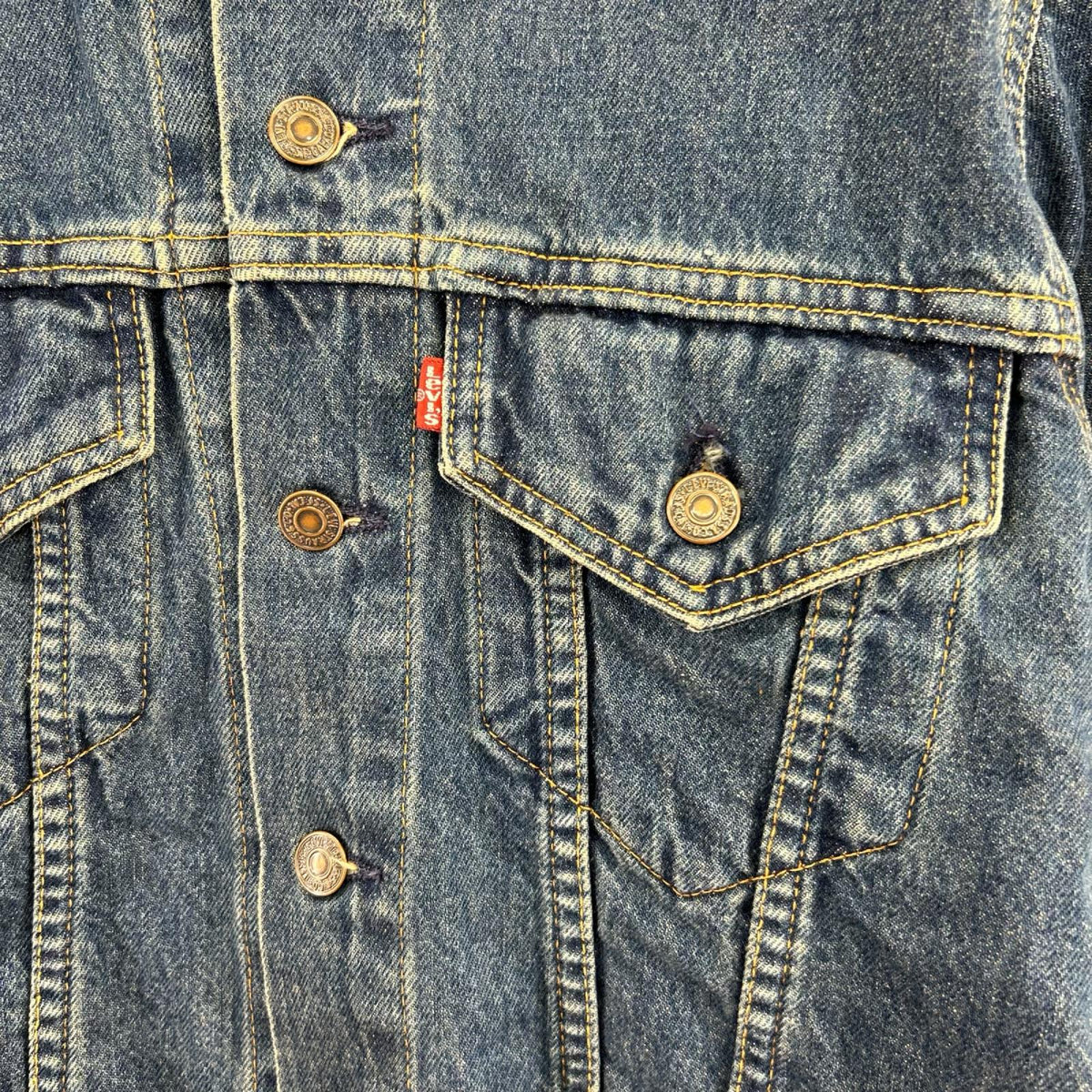 デニムジャケット Levi's 90s 70505 USA製 ボタン裏715 (38) 38 ネイビー