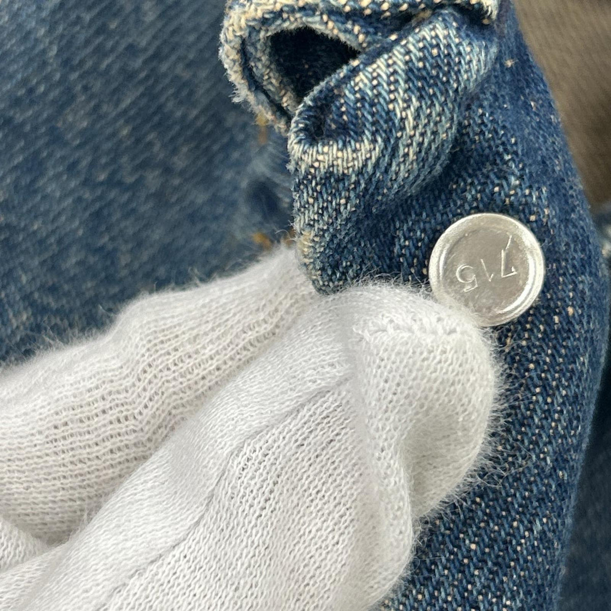 デニムジャケット Levi's 90s 70505 USA製 ボタン裏715 (38) 38 ネイビー