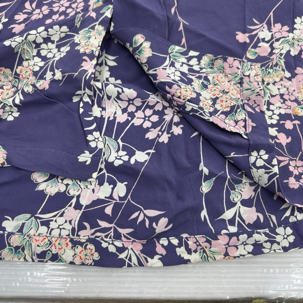 半袖シャツ しだれ桜 L L パープル
