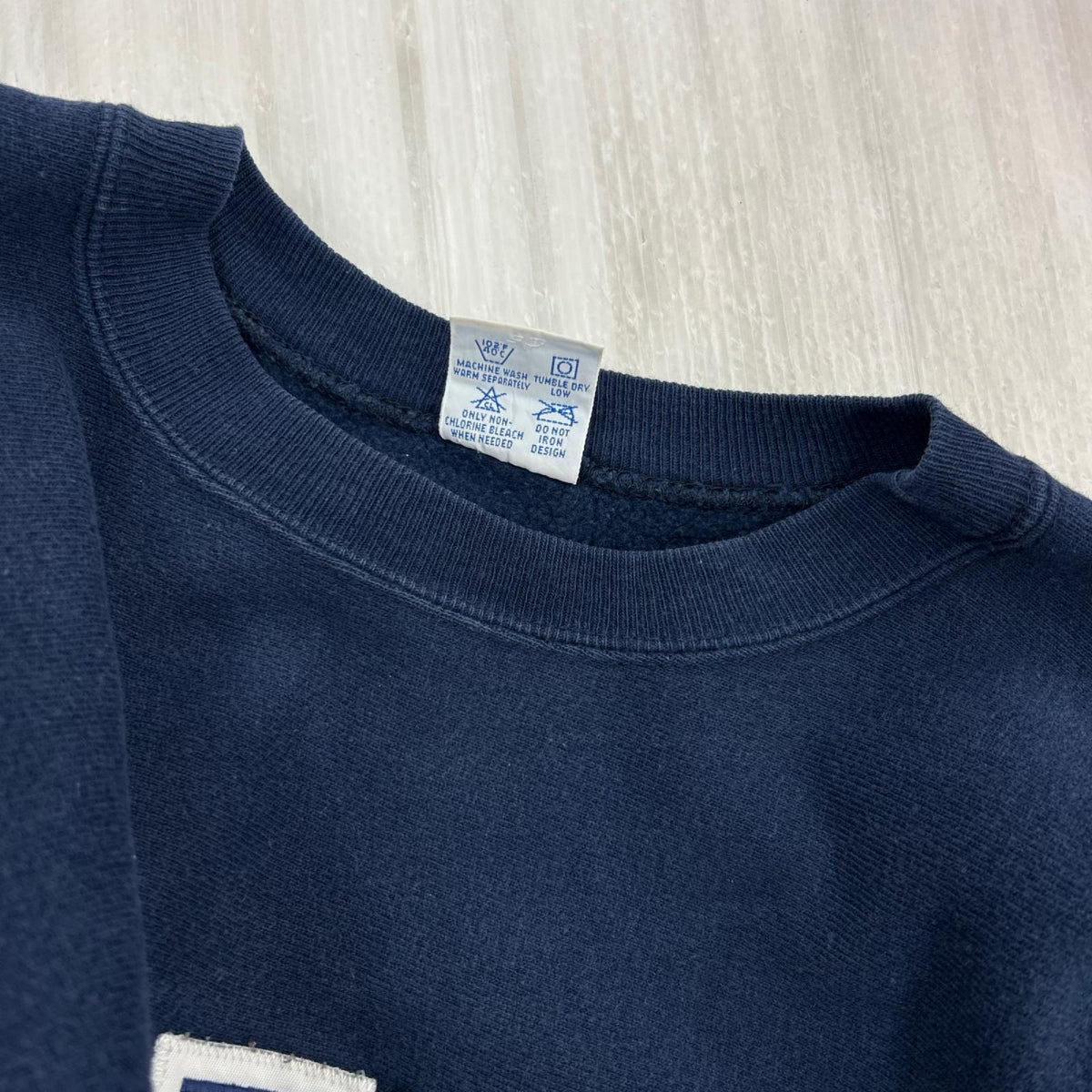 スウェット 90s 刺繍タグ L ネイビー L ネイビー