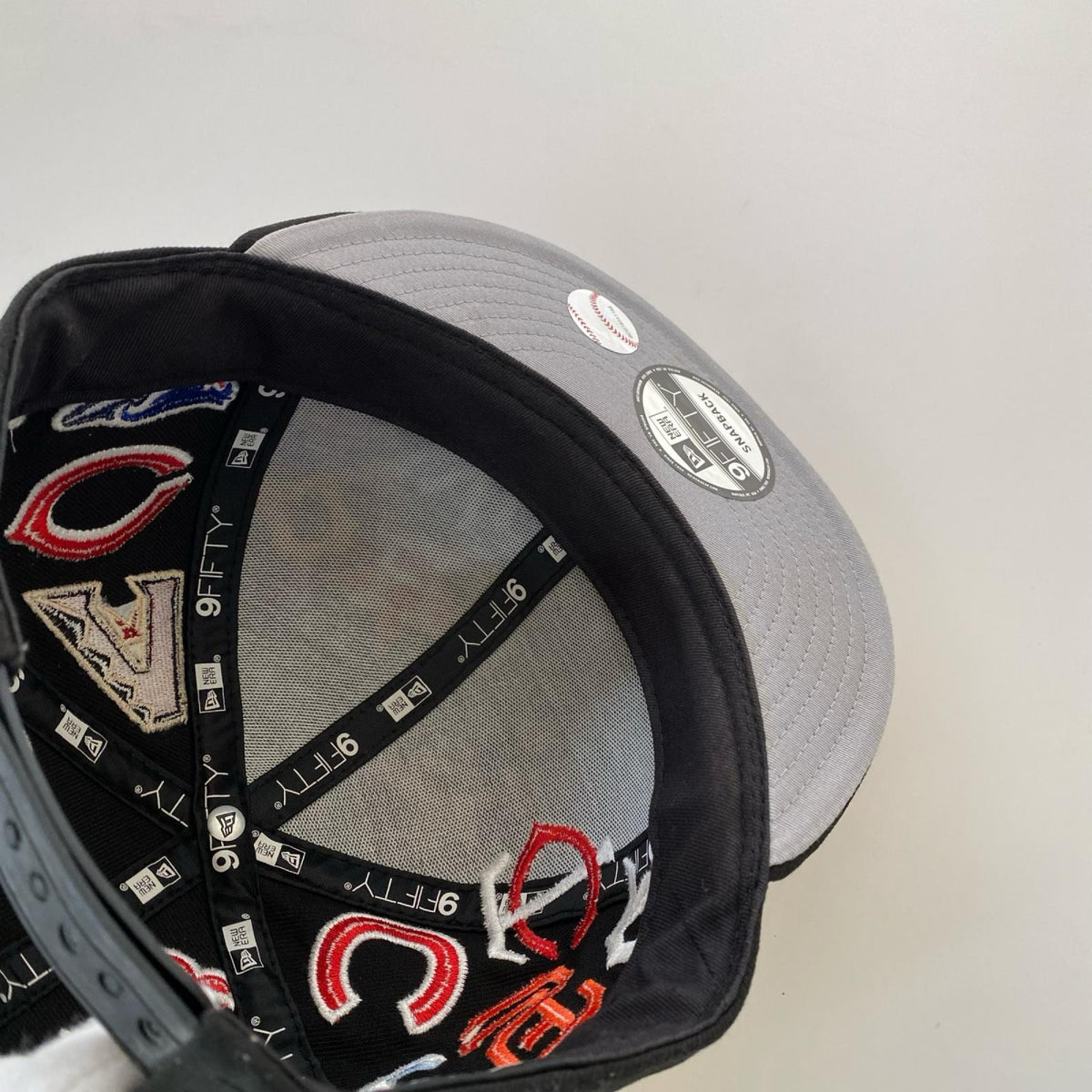キャップ NEW ERA MLB マルチロゴ刺繍 キャップ ブラック ブラック