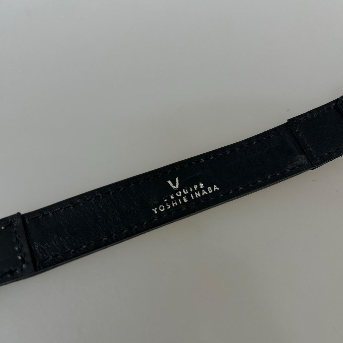 その他アクセサリー L’EQUIPE YOSHIE INABA レザーベルト ブラック