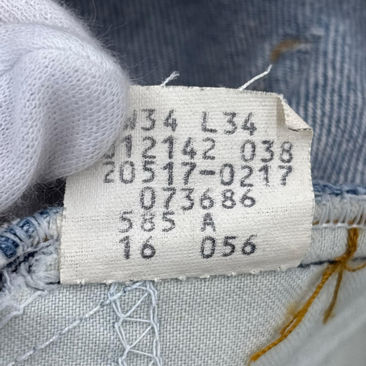 デニムパンツ 80s USA製 20517-0217 W34