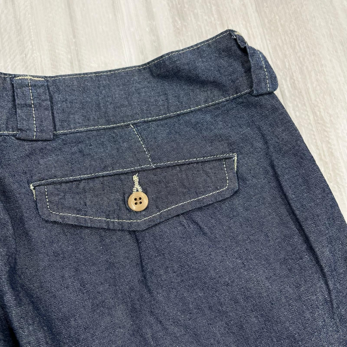 パンツ フランス軍 50s~60s M-52 シャンブレートラウザー 36 ブルー