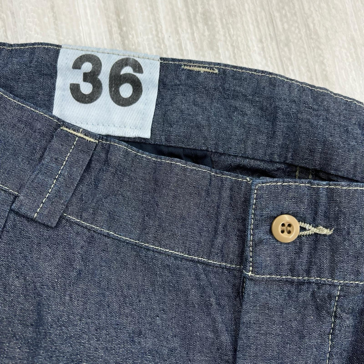 パンツ フランス軍 50s~60s M-52 シャンブレートラウザー 36 ブルー