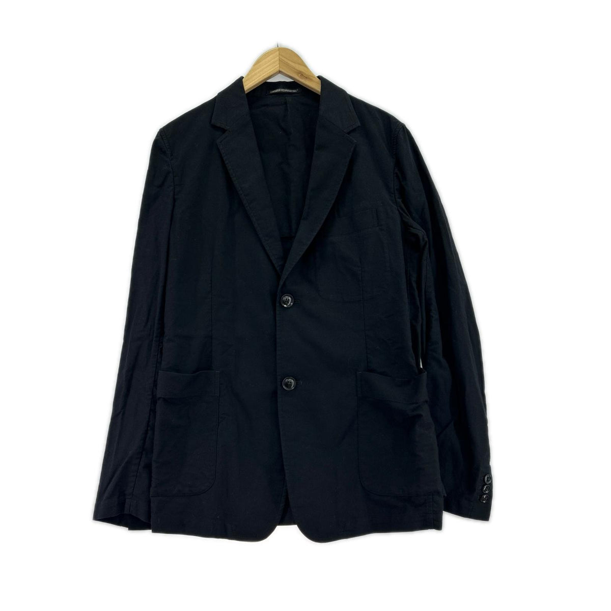 テーラードジャケット Yohji Yamamoto POUR HOMME コットンテーラードジャケット 1 ブラック