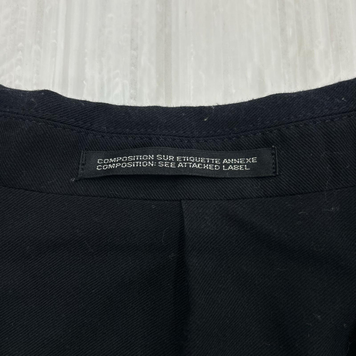 テーラードジャケット Yohji Yamamoto POUR HOMME コットンテーラードジャケット 1 ブラック