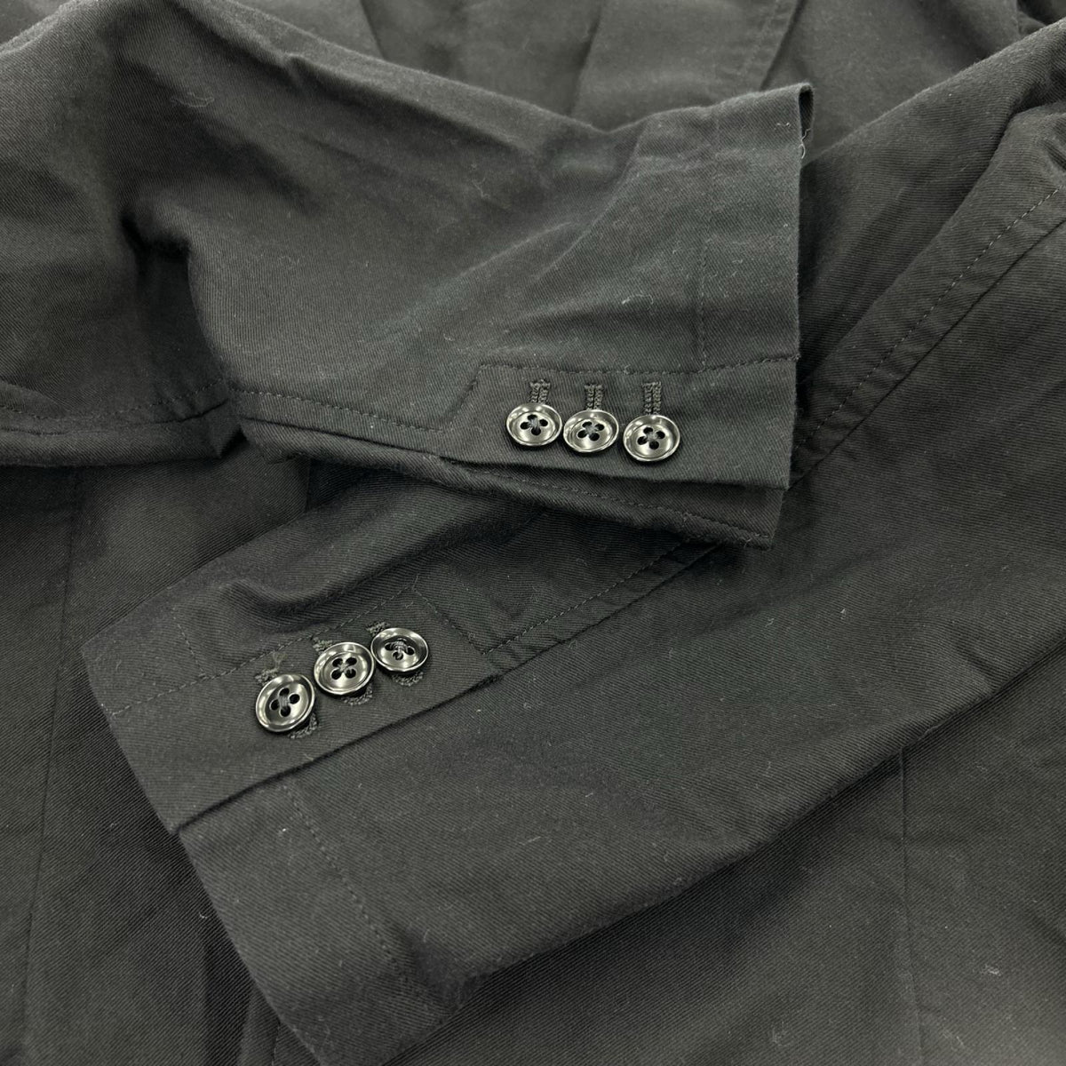 テーラードジャケット Yohji Yamamoto POUR HOMME コットンテーラードジャケット 1 ブラック