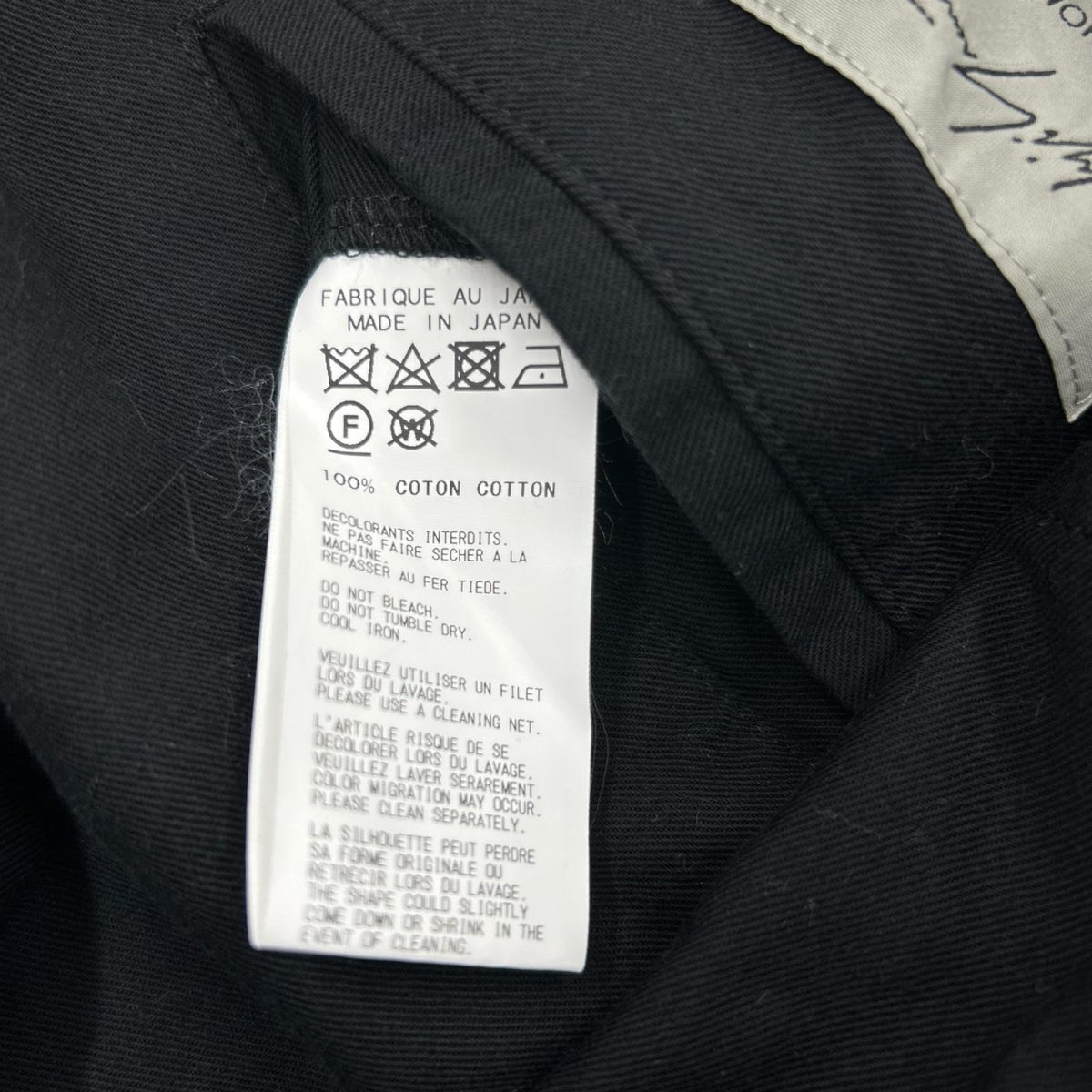 テーラードジャケット Yohji Yamamoto POUR HOMME コットンテーラードジャケット 1 ブラック