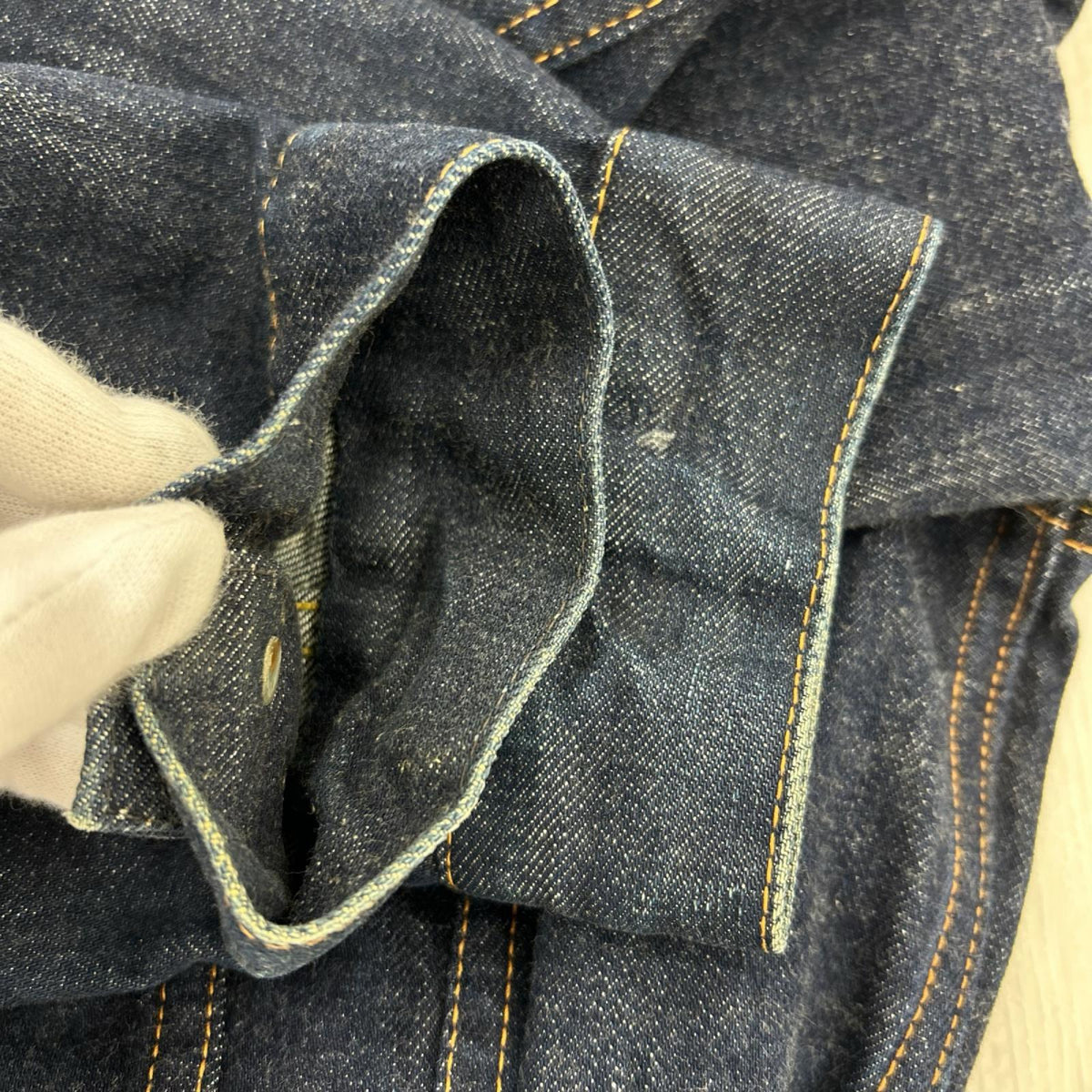 デニムジャケット 557 3rd 復刻 ビッグE 40 ネイビー