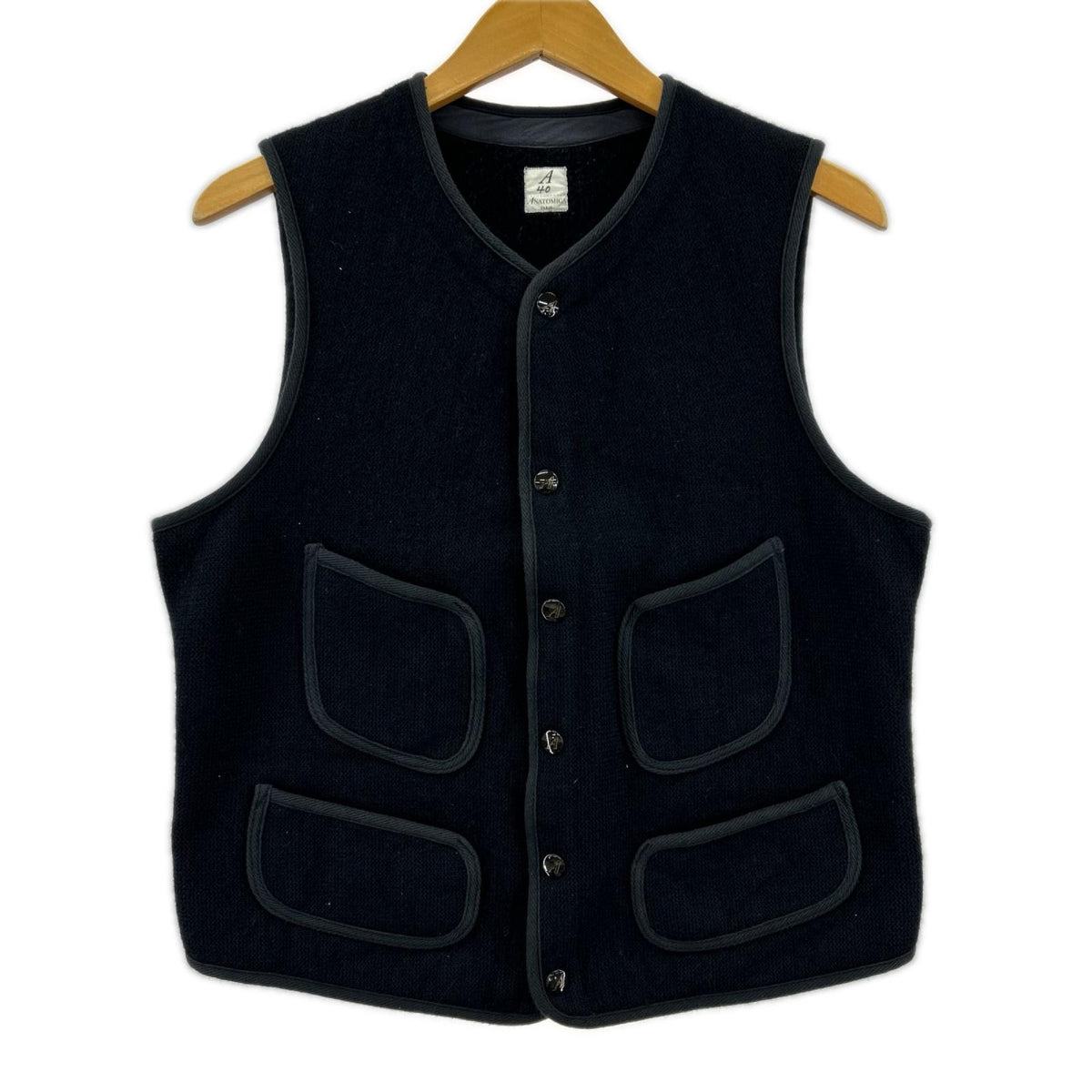 長袖シャツ BEACH CLOTH VEST 40 ネイビー