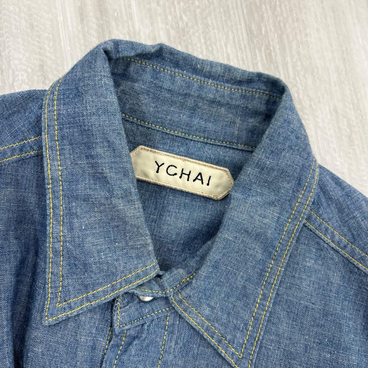 長袖シャツ YCHAI WESTERN SHIRTS S ブルー