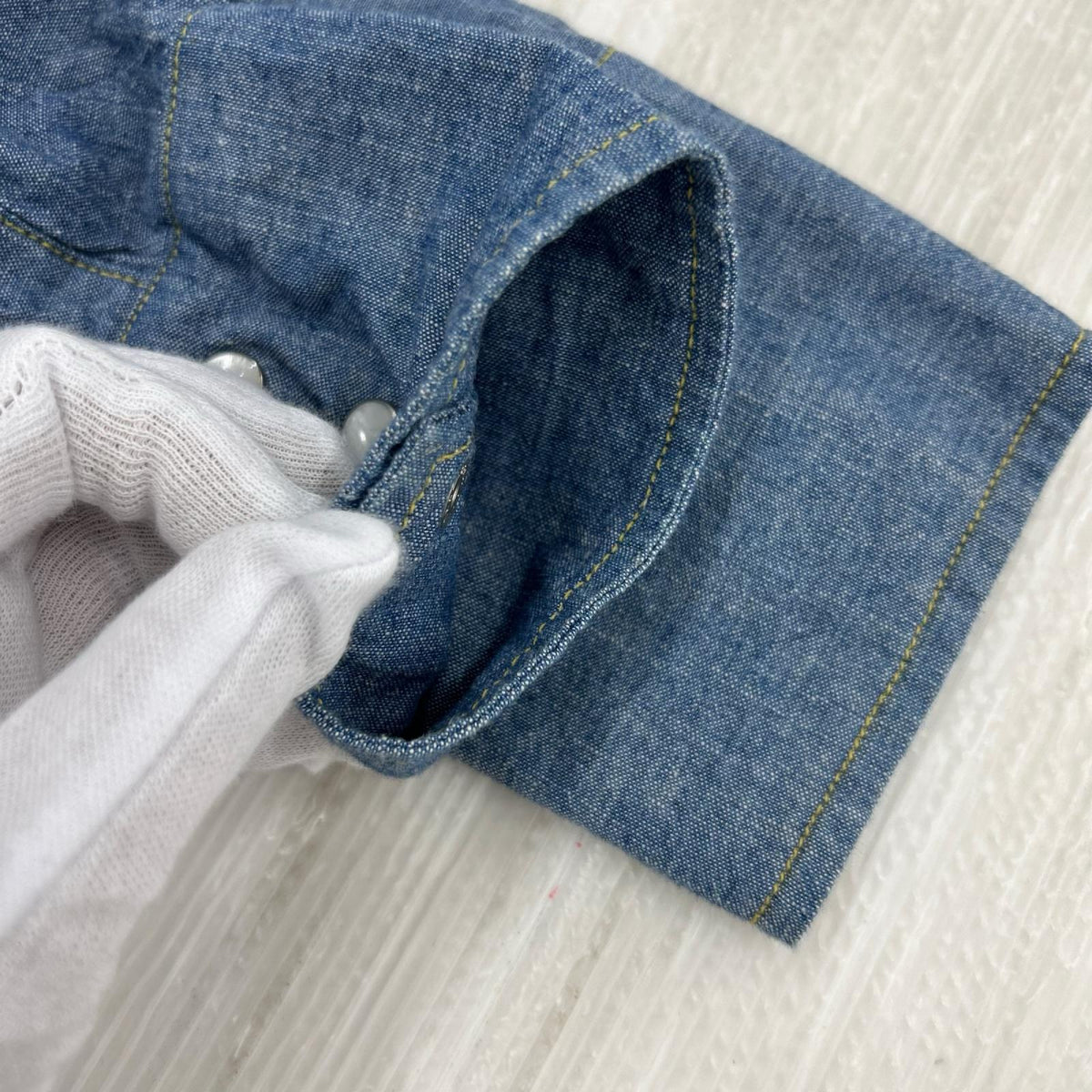 長袖シャツ YCHAI WESTERN SHIRTS S ブルー