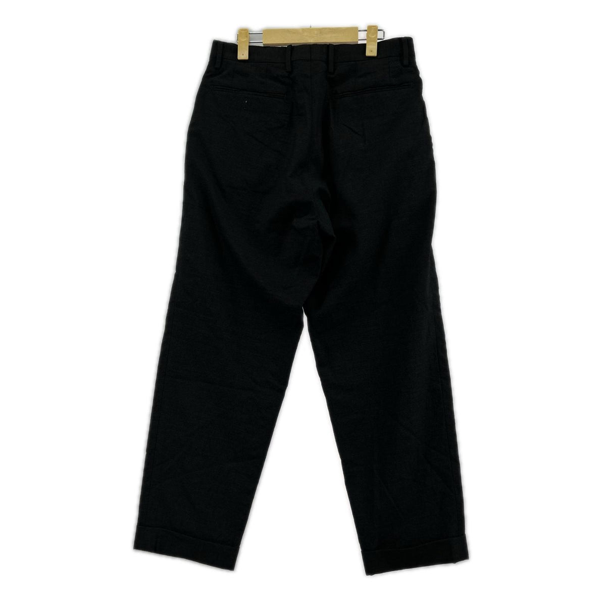 パンツ ウール2タックパンツ BLK 1 ブラック