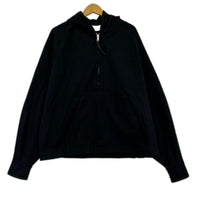 パーカー 23AW HALF ZIP HOODED PULLOVER 46 ブラック