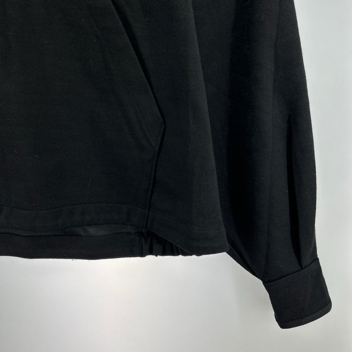 パーカー 23AW HALF ZIP HOODED PULLOVER 46 ブラック