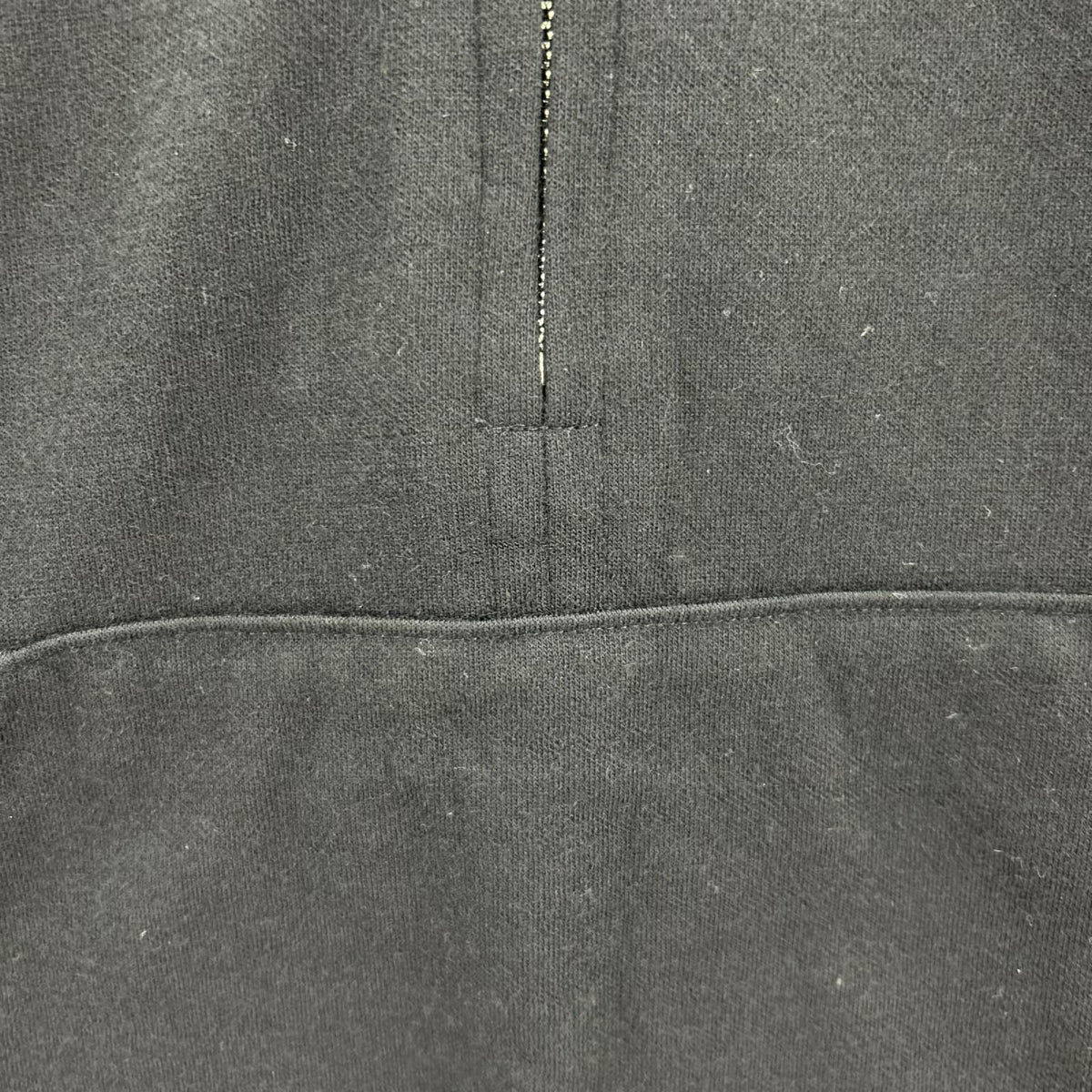 パーカー 23AW HALF ZIP HOODED PULLOVER 46 ブラック