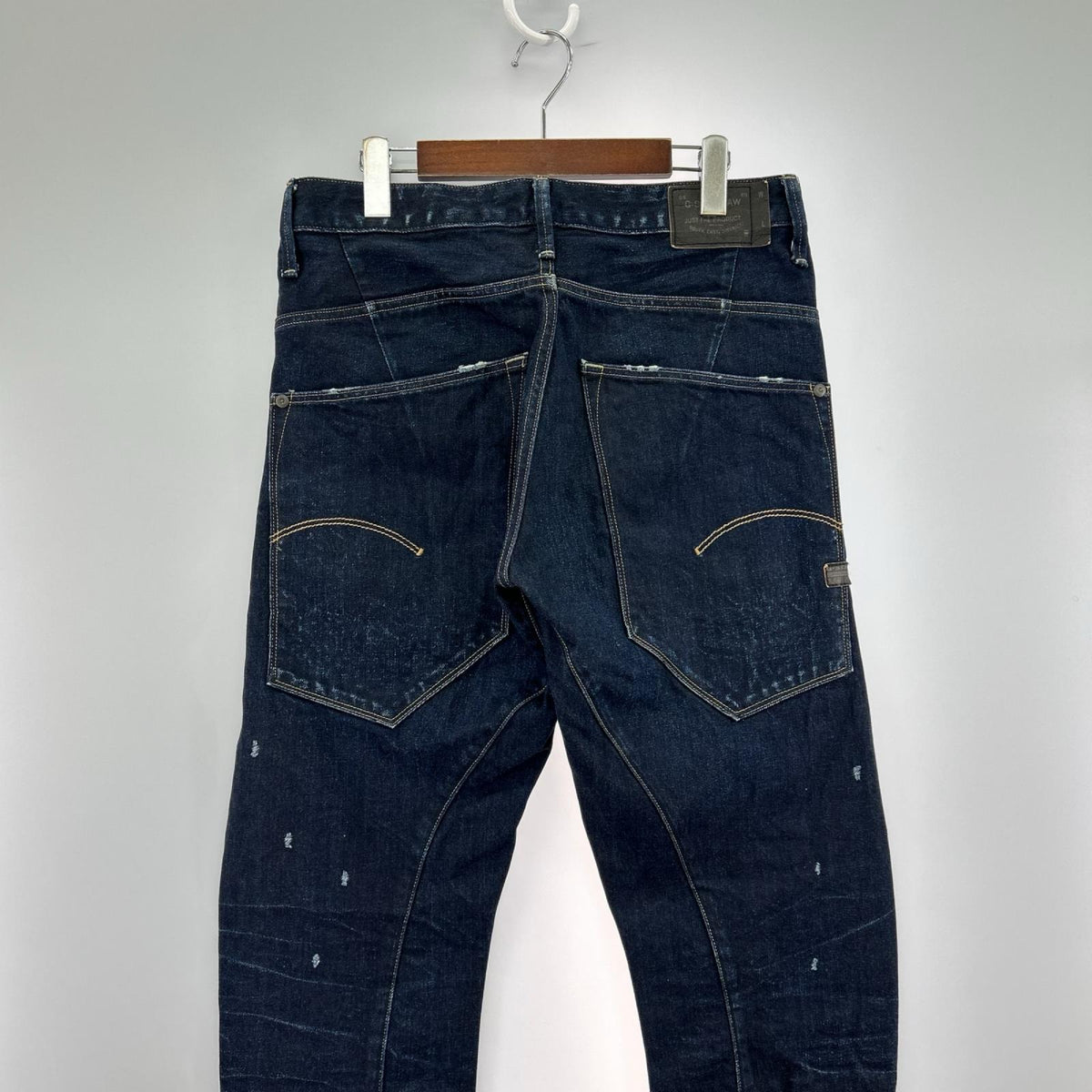 デニムパンツ 濃紺 W33 30 ブルー