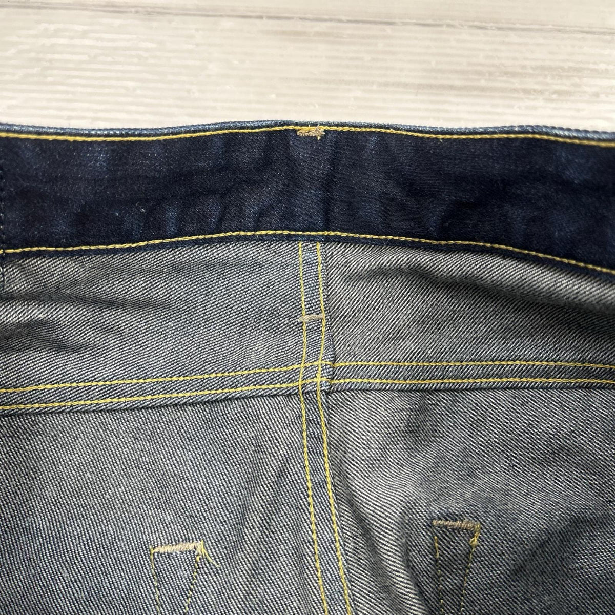 デニムパンツ 濃紺 W33 30 ブルー
