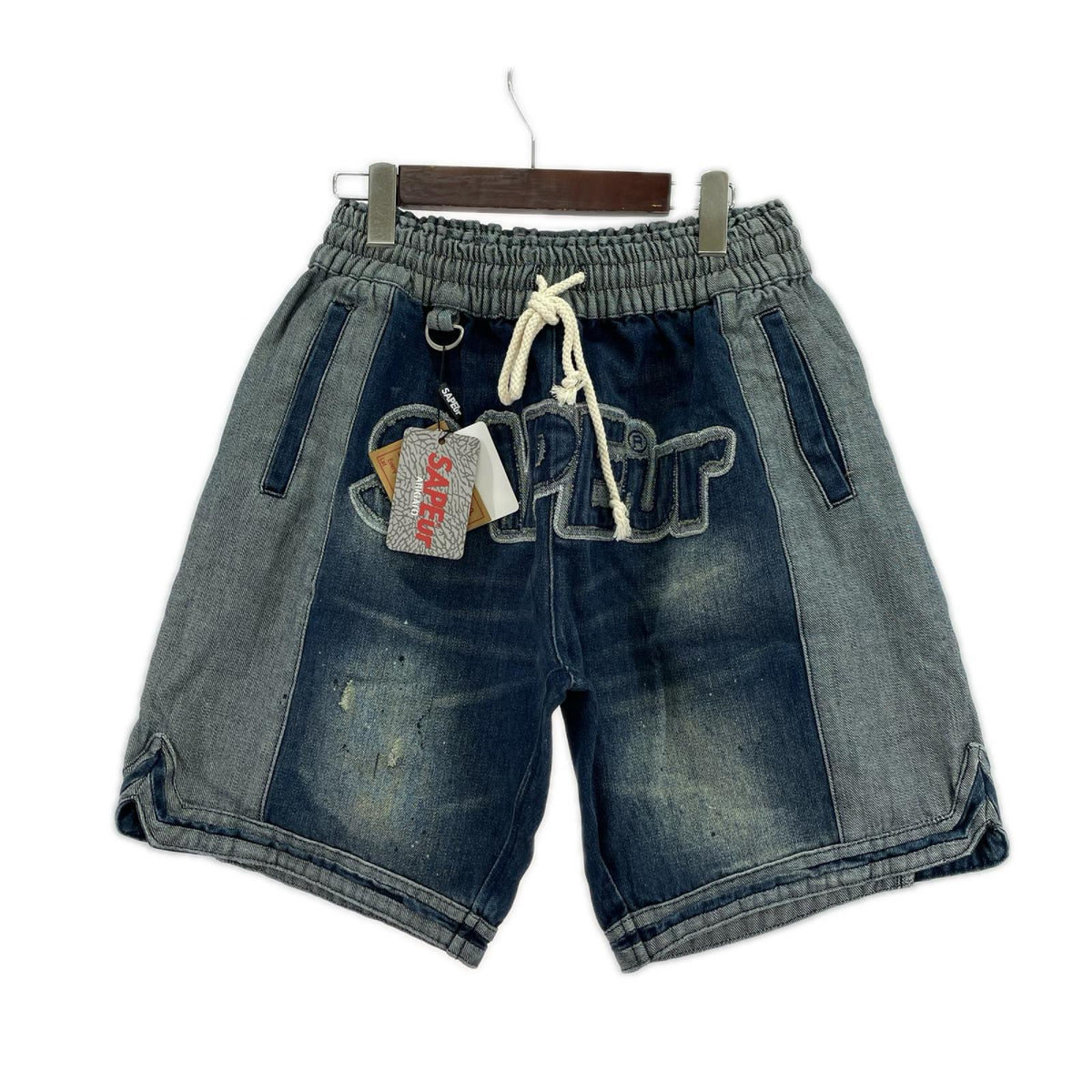 ショートパンツ デニムバスケットショーツ BLU M ブルー