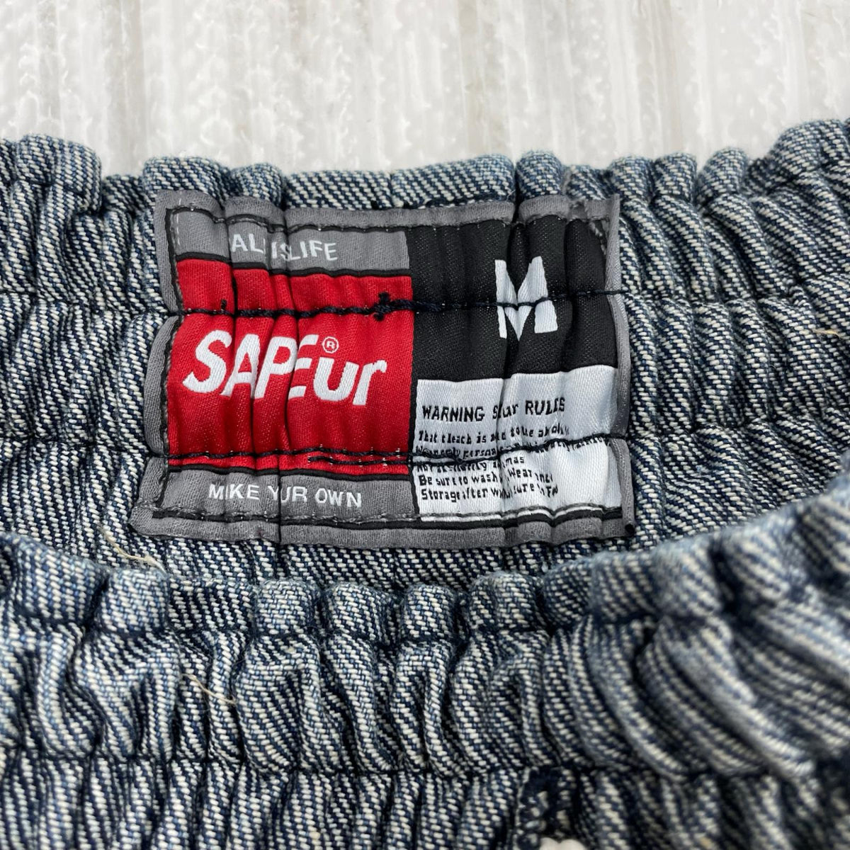 ショートパンツ デニムバスケットショーツ BLU M ブルー