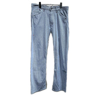 デニムパンツ 12SS ヒッコリーストライプ ワーク パンツ L