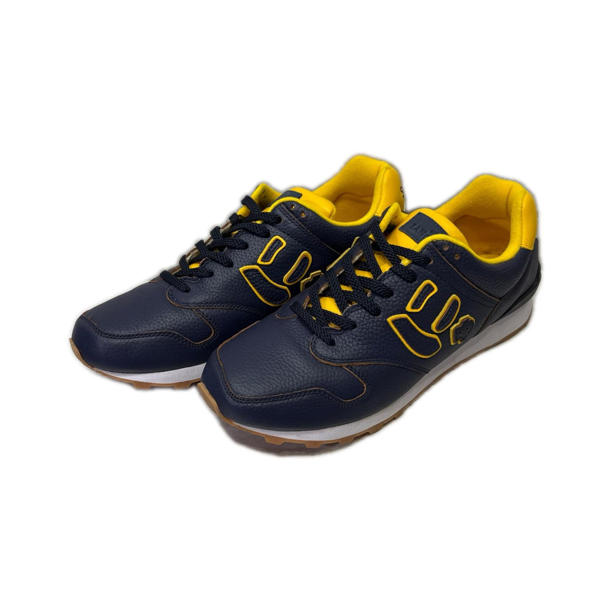 スニーカー 7周年記念モデル にゅ~ず NAVY/YELLOW 29cm (US11 UK10 1/2 EU48) ネイビー
