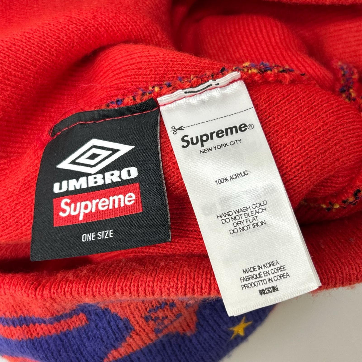 ニットキャップ ×UMBRO ビーニー