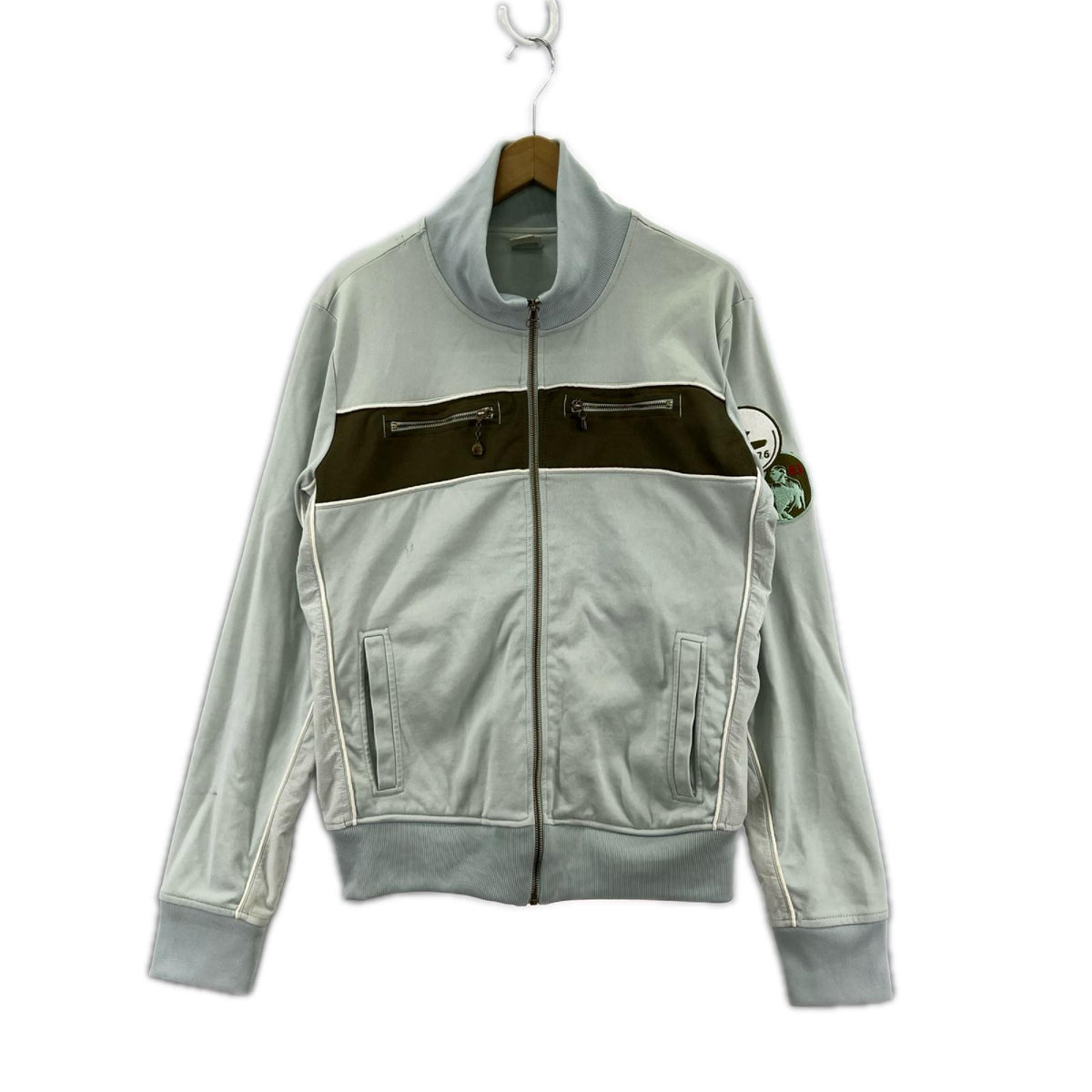 ジャケット トラックジャケット ジップポケット 水色 (L) L