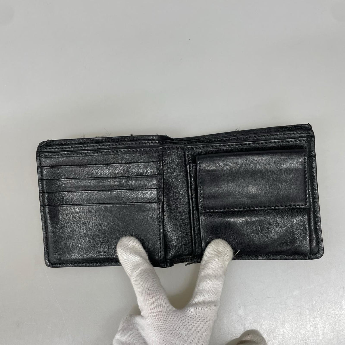 コンパクトウォレット イコノグラフ 二つ折り財布 ブラック