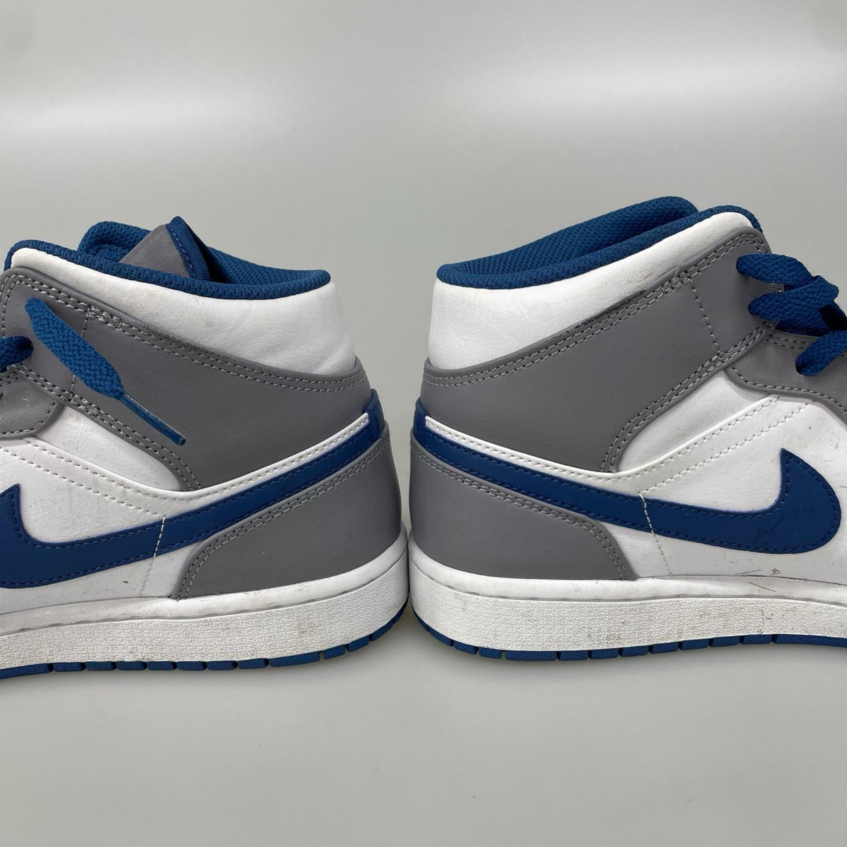 スニーカー NIKE Air Jordan 1 Mid True Blue DQ8426-014 (27) 27cm (US9 UK8 1/2 EU44)