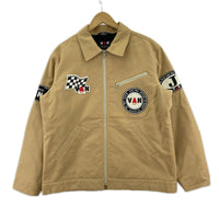 ジャケット ワッペン ベージュ M ベージュ