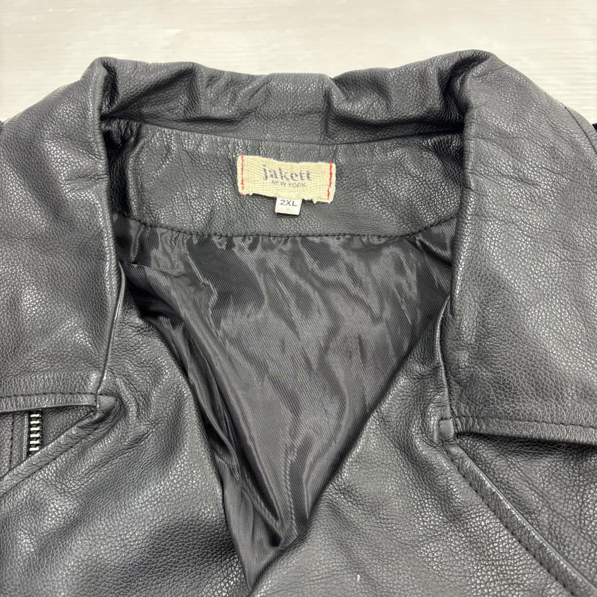 ライダースジャケット JAKETT NEW YORK ダブルライダース BLK 2XL ブラック