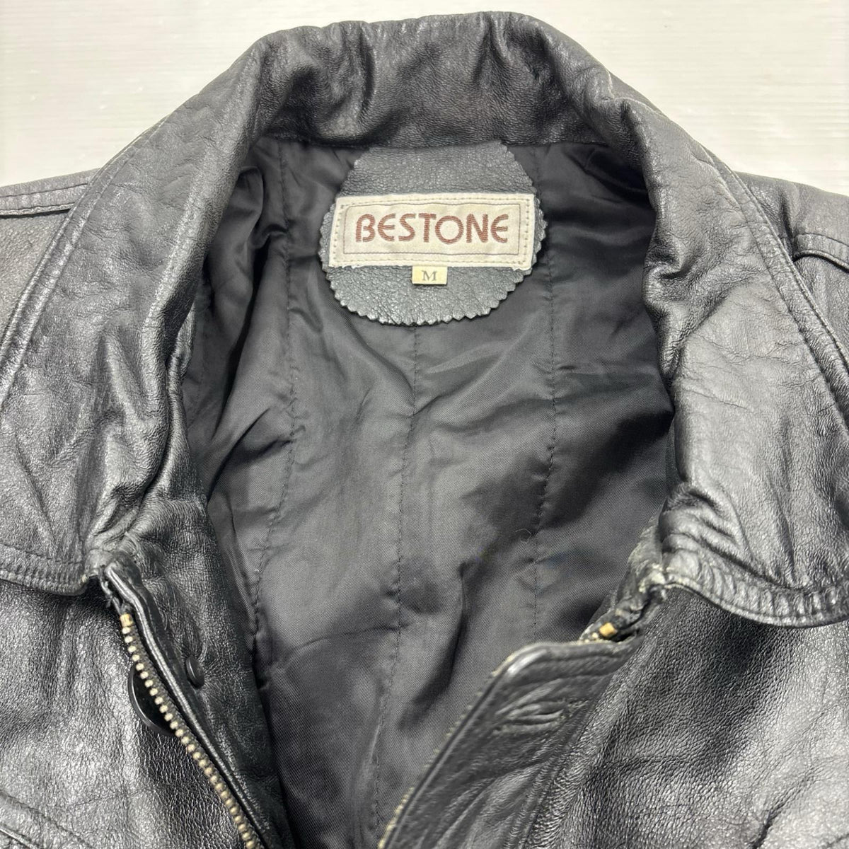 レザージャケット BESTONE ラムレザー ジャケット BLK M M ブラック