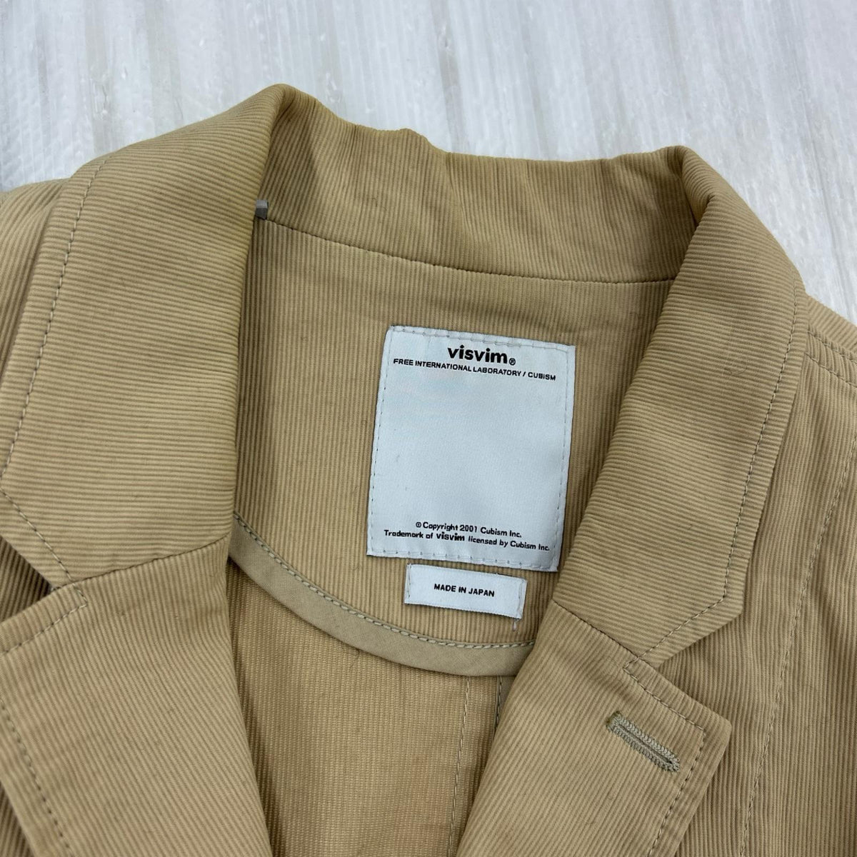 ジャケット VISVIM ACADEMIA BLAZER テーラードジャケット L ベージュ
