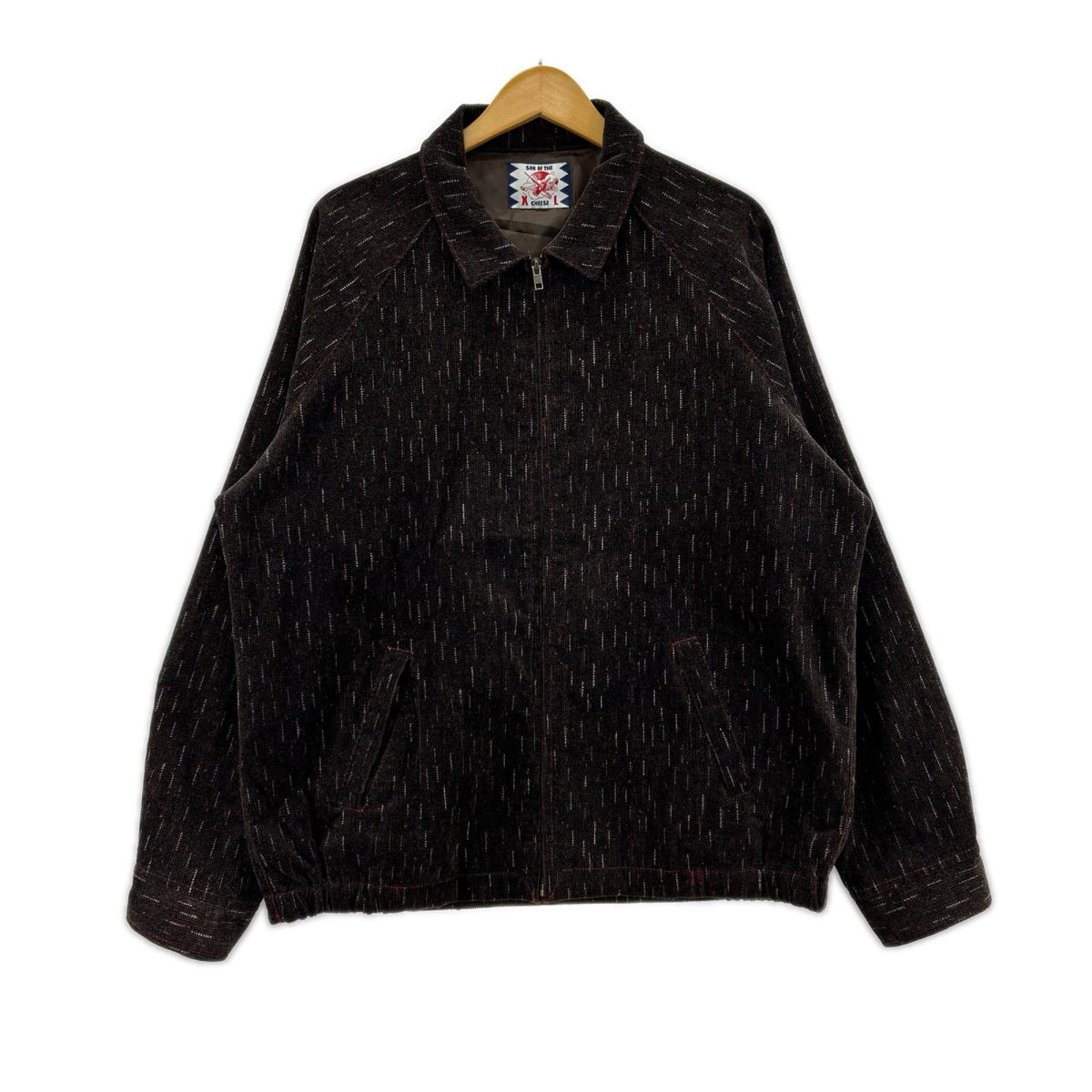 ジャケット SON OF THE CHEESE 50s JKT 絣柄 コーデュロイジャケット ブラウン